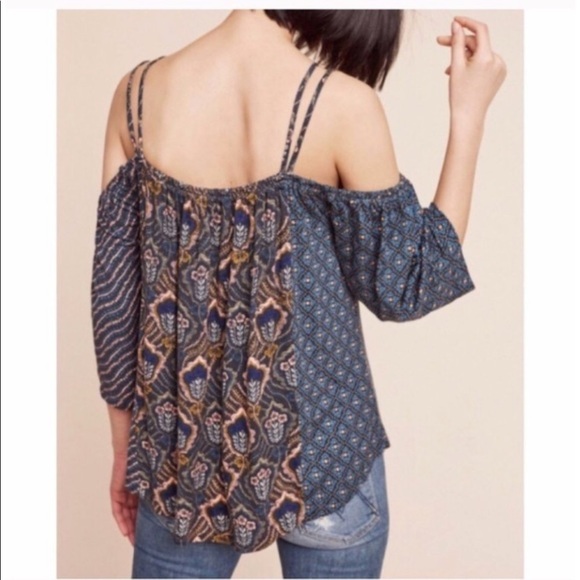 Anthropologie Deletta Reeve Cold Shoulder Top in Women - Picture 2 of 9